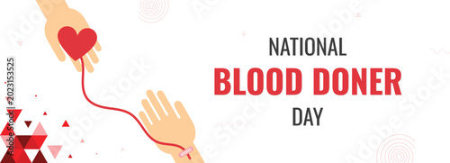 Quadro su tela World blood donor day, National Blood donation Campaign, blood transfusion aware