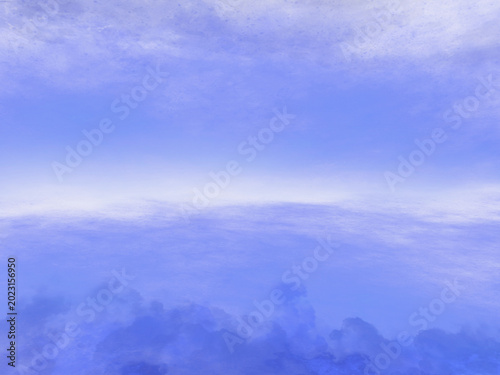 Clouds and fog in shades of blue and purple against a transparent background; digitally drawn illustration for use as an object or graphic design element.