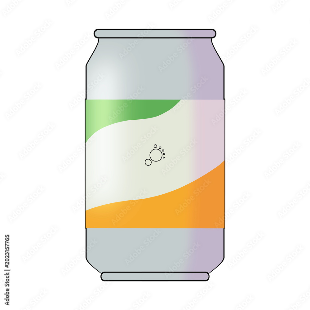 Fototapeta premium vector illustration of a glass bottle