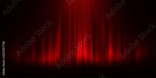 Obraz na płótnie Radiant red light flares dramatically across a deep black canvas, creating an immersive, artistic design