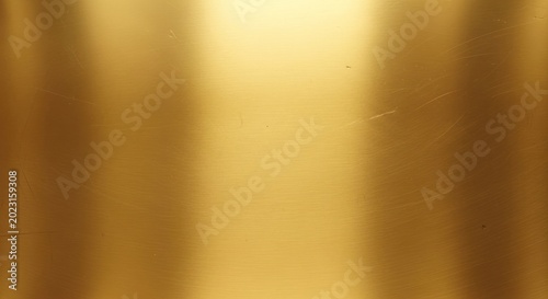 Metallic surface displays rich golden coloration with vertical highlights and subtle texture.