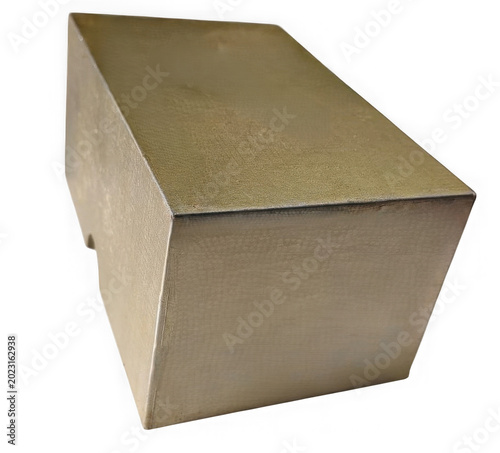Simple beige cardboard box with lid