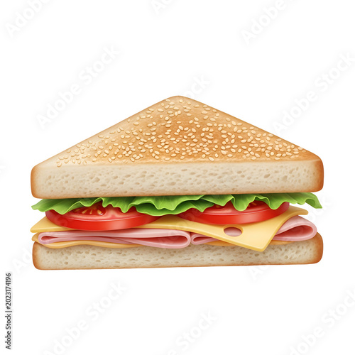 Delicious sandwich with fresh ingredients perfect for a quick lunch or snack.