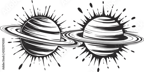 Fotografie An abstract black and white grunge background vector illustration featuring an a