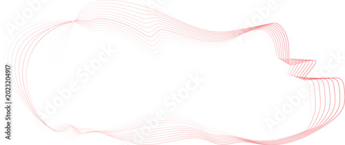 Obraz na plátne abstract pink flowing wave line background with smooth dynamic curves minimal mo