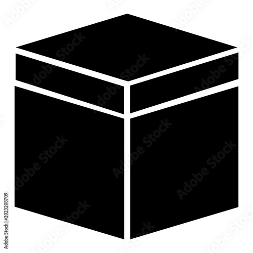 minimalist black cube.eps