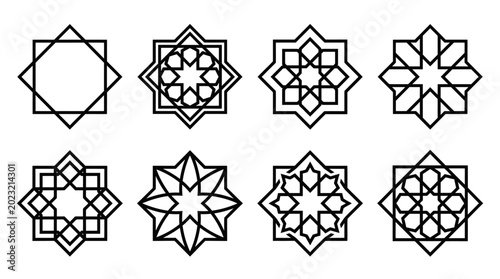 Photos Islamic Geometric Patterns Collection: Stars and Octagons