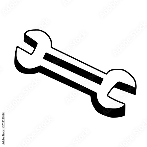 key on white