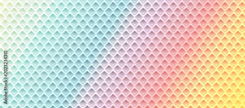 Foto Rainbow colored background, perforated holes pattern with many colors, vintage style design