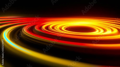 Vibrant swirling abstract light pattern background.