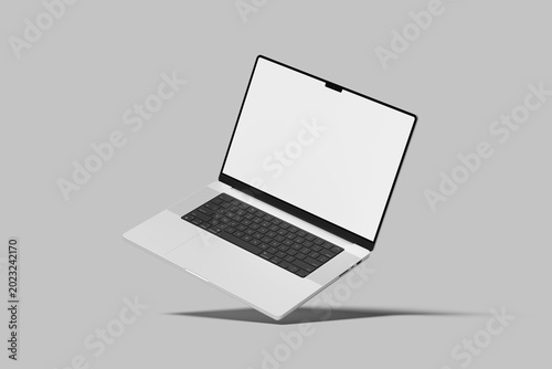 Laptop Screen Blank Mockup 3d Render