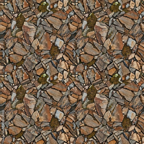 Detailed Texture of Natural Stone Pavement for Backgrounds and Designs.