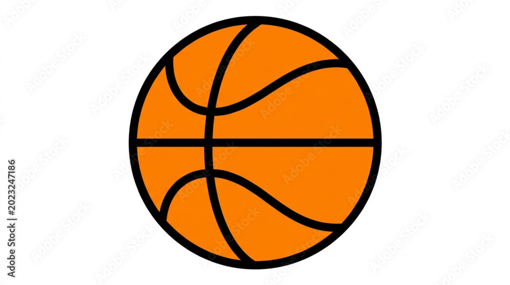 Fototapeta premium Basketball Sports Icons and Logo Design Set