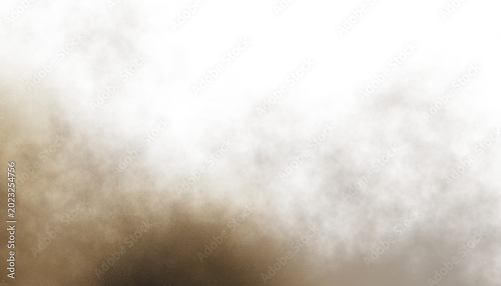 Fototapeta premium Sand, dust, brown, natural, smoke dust PNG with brown sandstorm cloud and textured explosion. This PNG Overlay is transparent, ideal