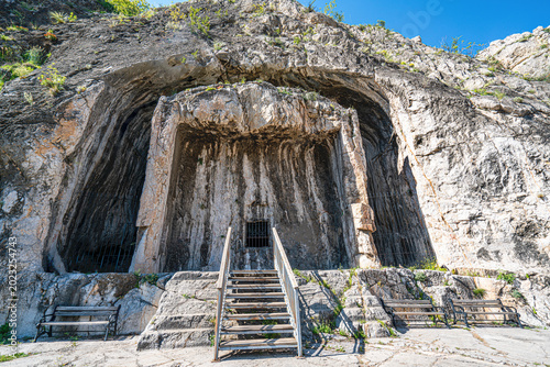 The scenic views of Tombs of the kings of Pontus (Kral Kaya Mezarları), located in Amasya, Turkey, are rock-carved tombs of different sizes, forming the royal necropolis of the Pontic kings.
