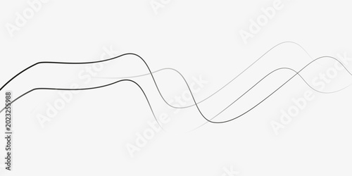 Wave lines vector illustration. Curve wave seamless pattern