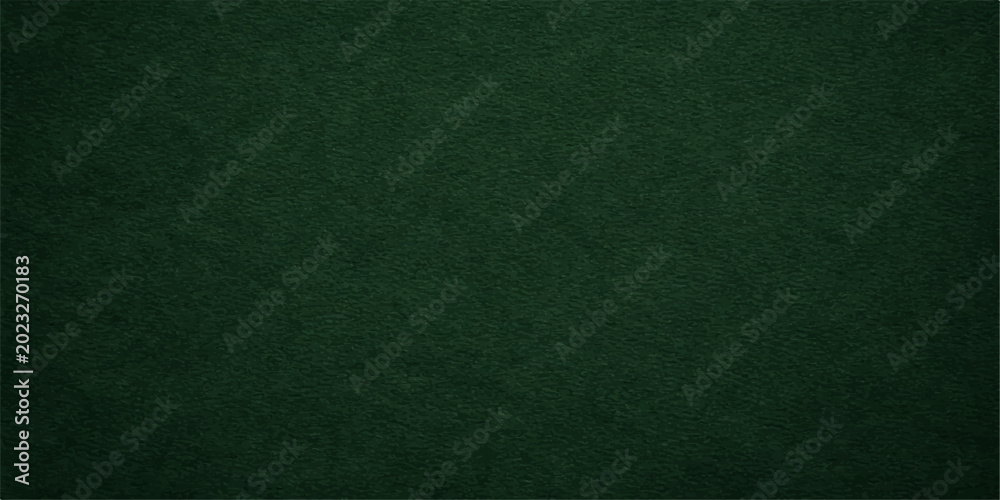Fototapeta premium A dark green textured paper and felt material backdrop with a macro pattern surface resembles an old poker table cloth or a blank canvas wallpaper design