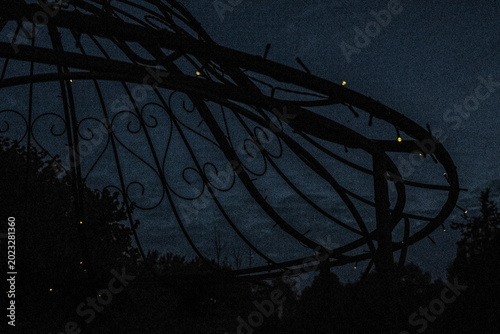 Bild auf Leinwand licht nacht dunkel hell punkte