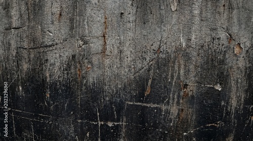 Grungy Dark Peeling Concrete Wall Background