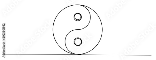 Foto yin yang symbol