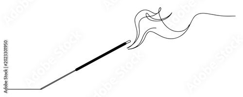 Foto burning incense stick