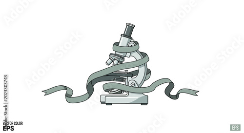 Foto Microscope with Ribbon