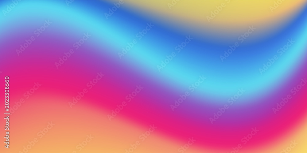 Obraz premium Rainbow fun waves mesh texture design. Modern background wallpaper