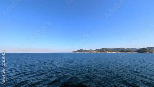 Photography beautiful view of the sea