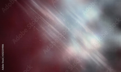 Cinematic light leak background with red and white lens flare, ethereal motion blur texture, soft dreamy light rays for creative overlays