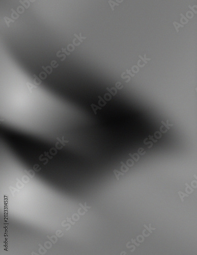 Abstract monochrome shadow play on smooth surface, minimalist black and white gradient texture, soft blurred light and dark shapes backdrop