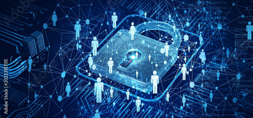 Cybersecurity data lock, internet safety concept, digital privacy protection, network security background, padlock technology graphic, encrypted data safety, cyber crime protection

