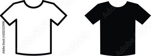 Clothes icon, t shirt sign vector illustration with modern flat style for fashion retail and apparel branding interface design