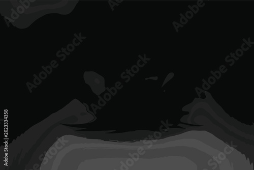 Dynamic black and white silhouette of liquid pouring from a jug creating a splash isolated on white background, perfect for minimalist kitchen decor, beverage branding, or modern art vector design.