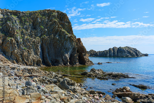 Εκτύπωση καμβά Rocky Coastline and Dramatic Cliffs at Skala Eressos Lesvos Greece