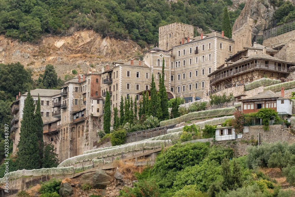 Obraz premium Agiou Pavlou Monastery, Mount Athos, Greece