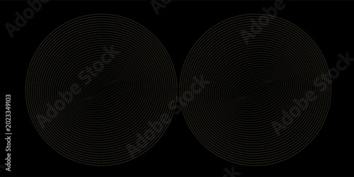 Foto black and gold luxury background with dynamic wave composition
