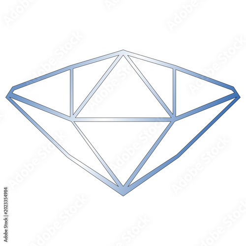 diamond on white background