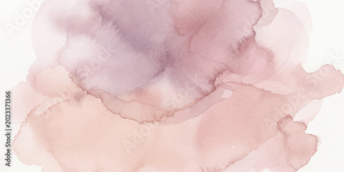 Obraz na płótnie An abstract watercolor splash in soft pastel shades of rose, mauve, and blush, creating a delicate, ethereal texture