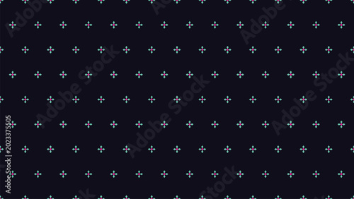 Tableau sur toile Seamless black background with small white star pattern for modern decorative re