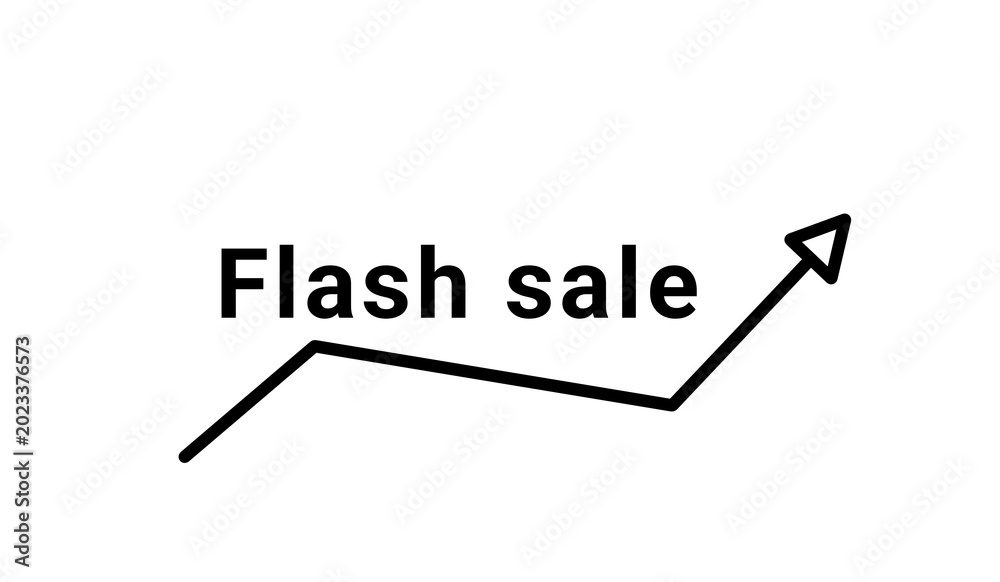 Fototapeta premium Minimal flash sale labels and discount icons with percentage symbols, modern retail promotion design in black and white