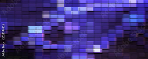 Dark Purple Abstract Pixel Mosaic Background with Glowing Digital Texture, Futuristic Technology Pattern for Creative Wallpaper Design