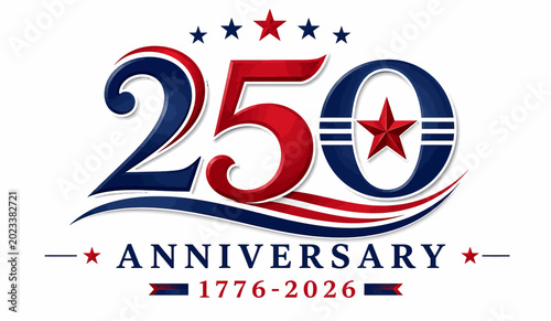 Obraz na plátne 250th anniversary usa bicentennial celebration 1776-2026