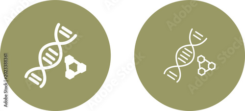 Canvas Print DNA Vector Icon