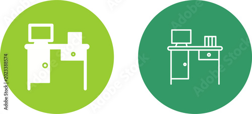 Canvastavla Working Table Vector Icon