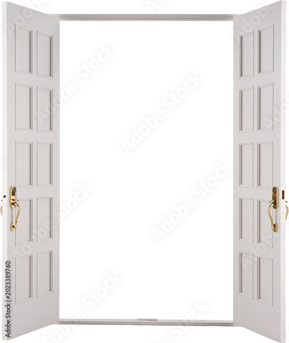 open door to the door