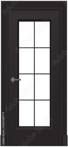 window in black
