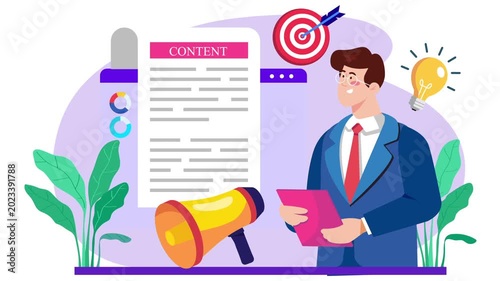Content Marketing and Copywriting Strategy Animation