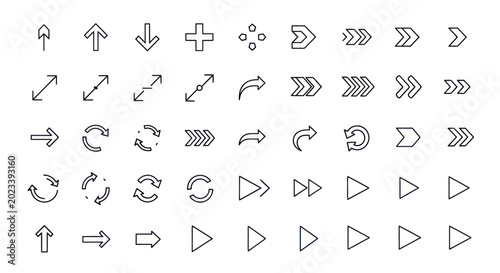 Arrows and symbols set
