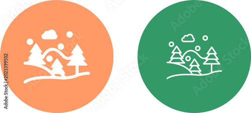 Foto Snow Fall Vector Icon