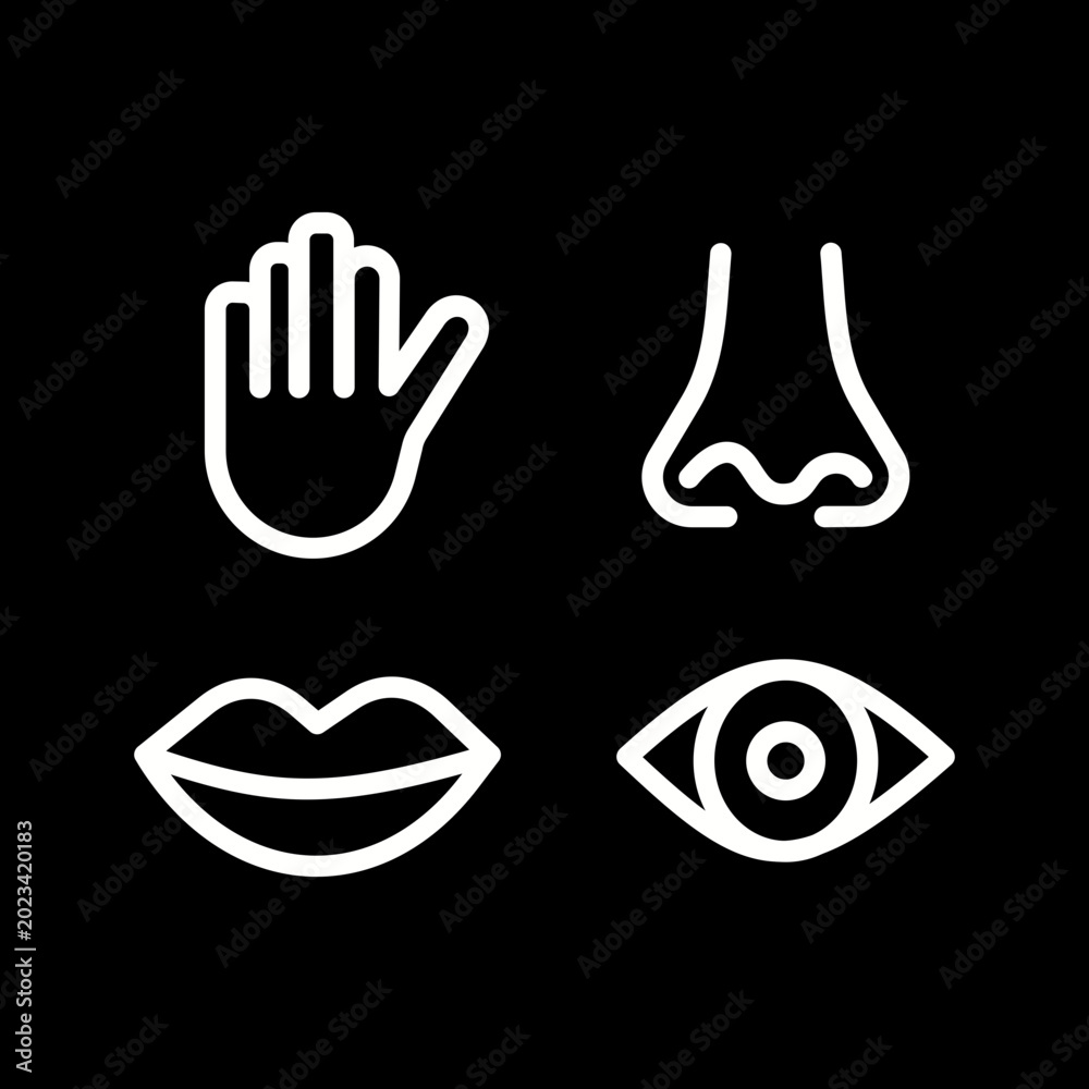 Fototapeta premium Senses Vector Icon